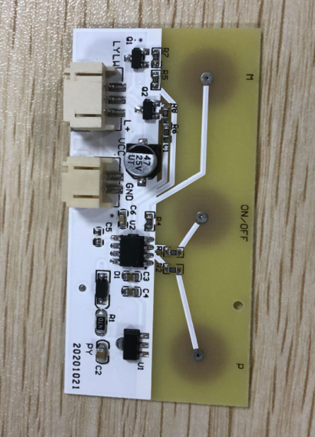 网红发光化妆镜主板开发中连接器的应用(图2)